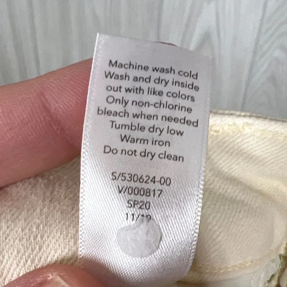 Athleta | Pale Yellow Sculptek Flex Straight Leg Ankle Jean Size 10 - Picture 10 of 11